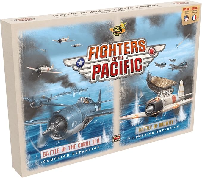 Don't Panic Games | Fighters of The Pacific - Théâtre Expansion (Extension) | Board Game | Ages 14+ | 2 Players | 120 Minutes