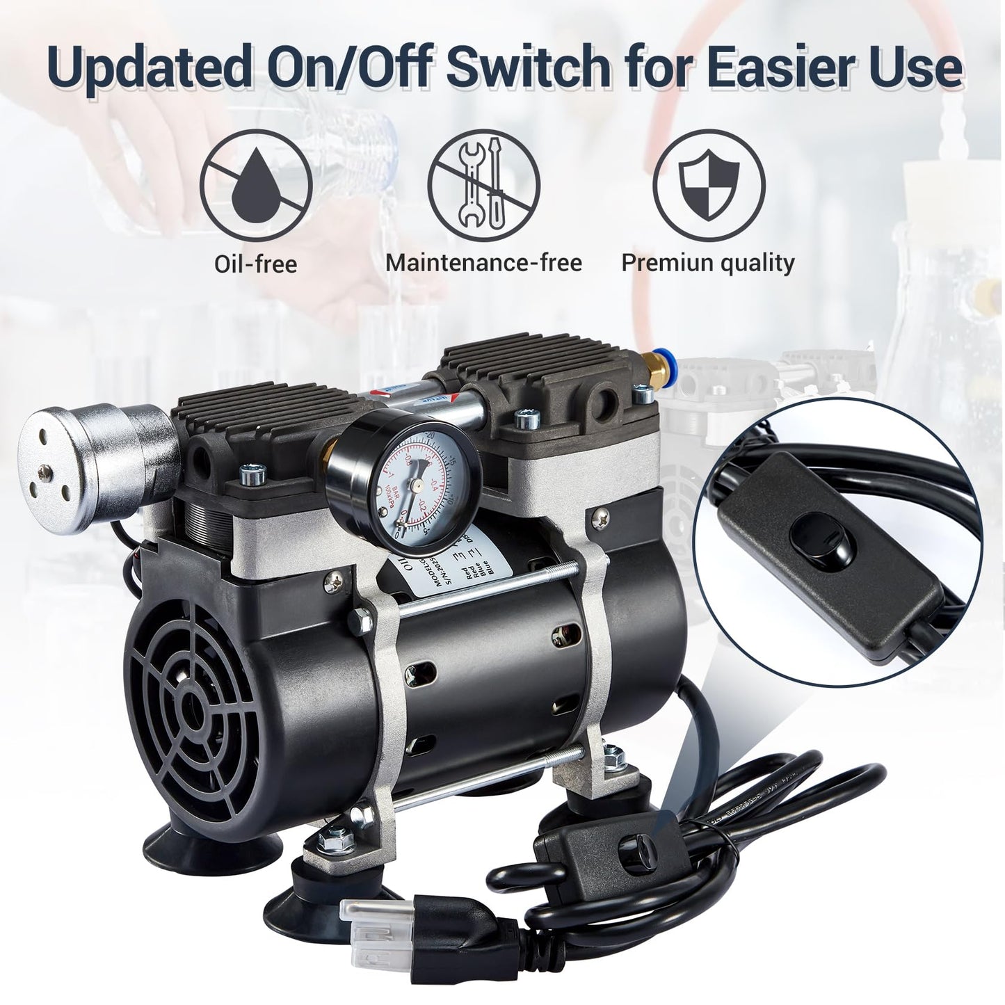 Vacuum Pump 50 L with Mist Coolant Spray System