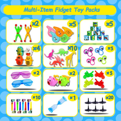 1000 Pcs Party Favors for Kids, Fidget Toys Bulk, Prizes for Kids, Fidget Stocking Stuffers Birthday Party Gifts, Carnival Treasure Classroom Prizes Box, Goodie Bag Stuffers