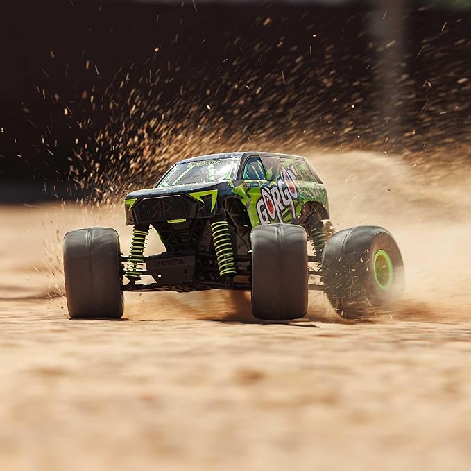 ARRMA RC Truck 1/16 Gorgon GROM 4X4 RTR Brushed Monster Truck (Battery &amp Charger Included) Yellow ARA2130T1