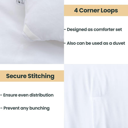 Paxrac Classic Pure White Comforter Queen Size, 3 Pieces Boho Comforter Set, Lightweight Solid Bedding Set, All Seasons Soft Breathable Queen Comforter Set (90x90In Comforter & 2 Pillowcases)