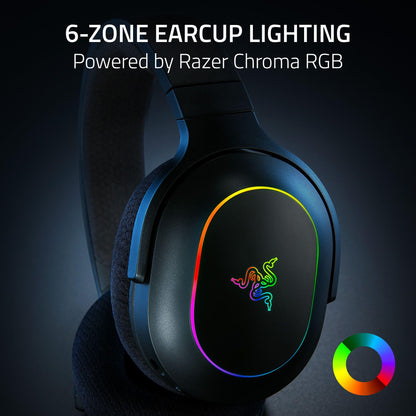 Razer Barracuda X Chroma Wireless Gaming Headset: 2.4GHz Wireless & Bluetooth - Lightweight - Chroma RGB - 40mm Drivers - Cardioid Mic - 70 Hr Battery - for PC, Mac, PS5, Switch 2, Smartphone - Black