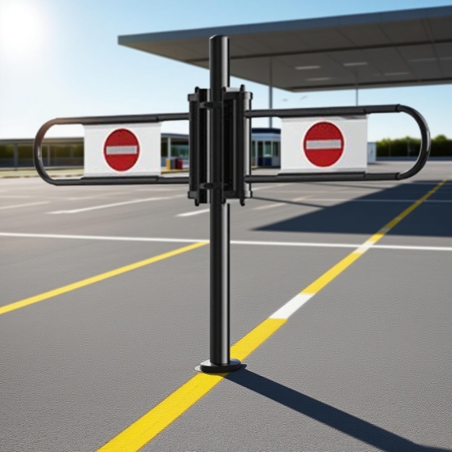 Stainless Steel Supermarket Cashier Counter Safety Gates - 1-Way Pedestrian Access Door Automatic Closing Swing Gate for Libraries (Black 200x100cm 6.3cm)