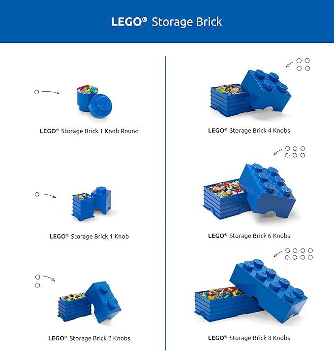 Room Copenhagen 8 LEGO Brick Box Bright Orange (40040660)