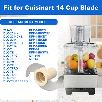 DLC-001TXB Main Stainless Steel Chopping Blade Compatible with Cuisinart 14 Cup Food Processor Replace for DLC-001TXA,DFP-14BCNY,DFP-14BCNR, DFP-14BWN,DFP-14BCN, DLC-2014,DLC-001TXB-CSR