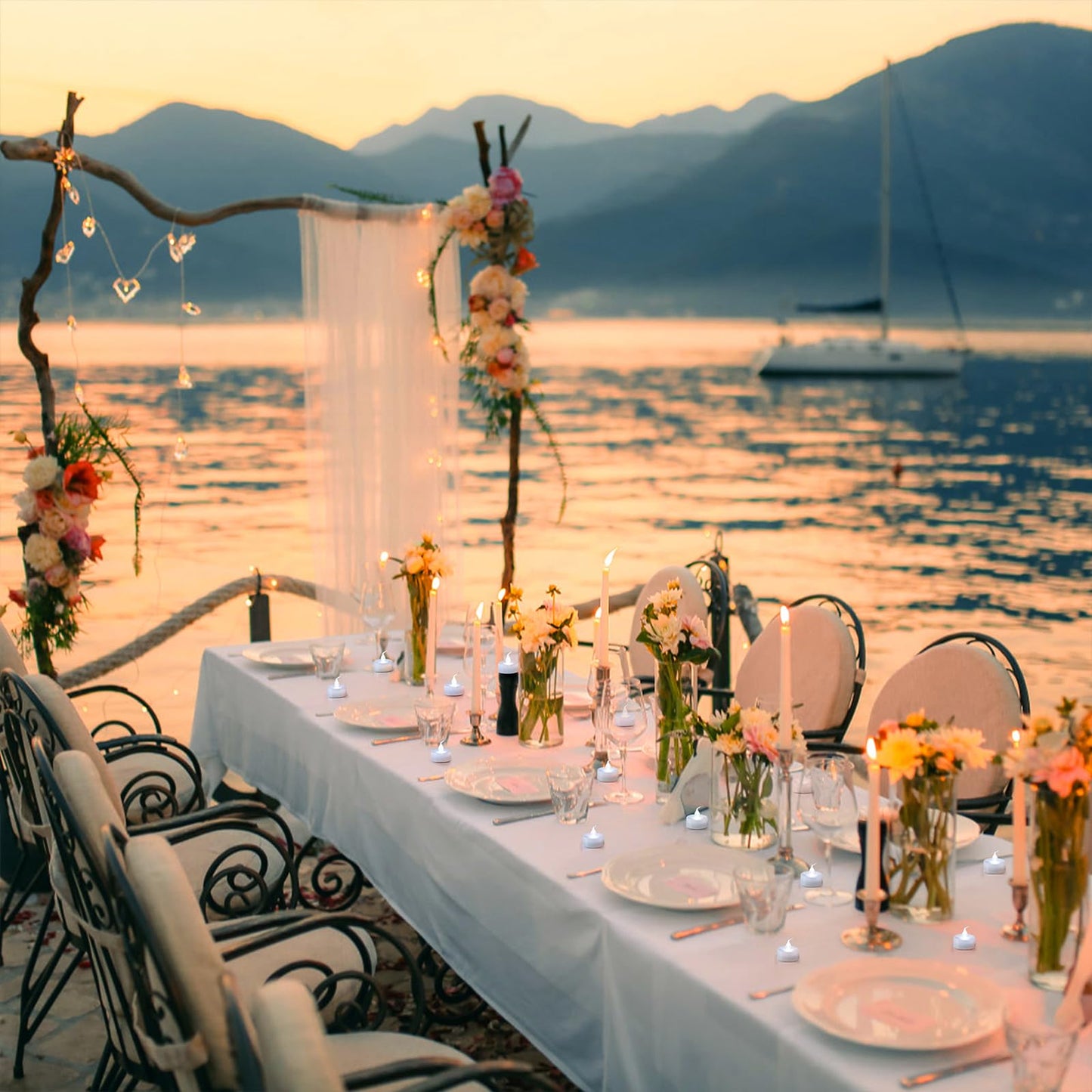 Topstone Remote Controlled LED Tea Light,White Flickering Bulb,Long Lasting Battery Operated LED Votive Candle with Timer,Pack of 12