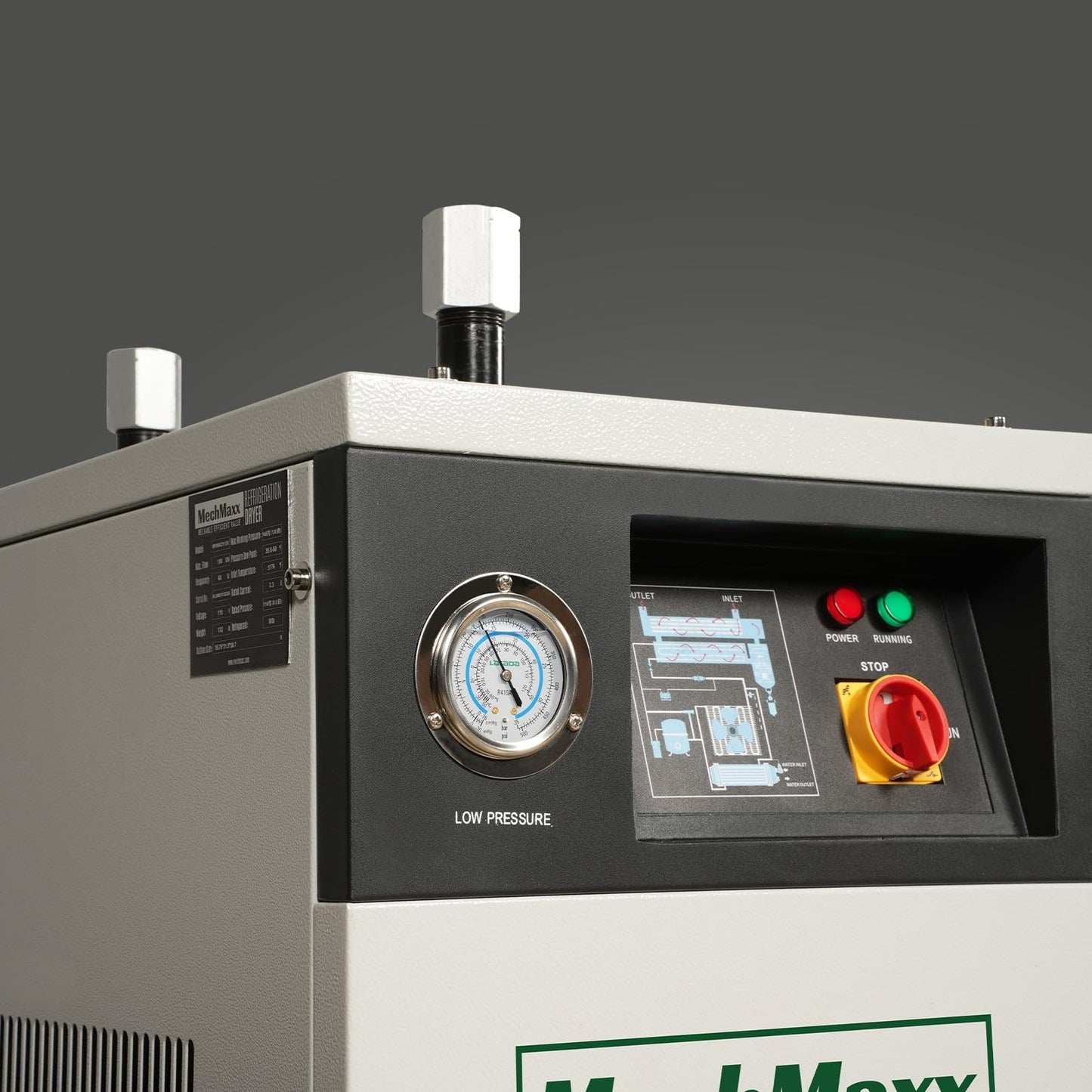 MechMaxx 150CFM Refrigerated Air Dryer 1Phase 115V For Air Compressor,Model M150AD115V
