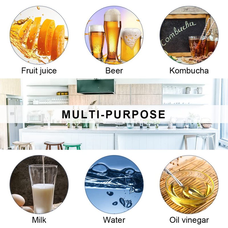 ZEBEIYU Beer Bottle,Swing Top Glass Kombucha Bottles with Stoppers for Brewing,Beverages,Smoothies,Kefir,Soda,Juicing,Kombucha,Oil,Water,Milk,Vinegar(32 oz 4 Pack+4 oz 12 pack)