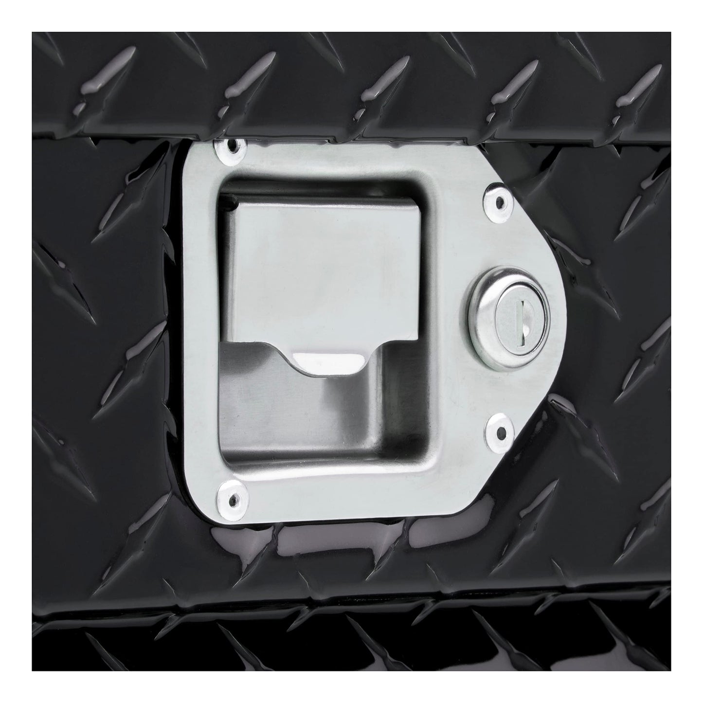 UWS EC20252 48-Inch Gloss Black Heavy-Wall Aluminum Truck Storage Box, RigidCore Lid