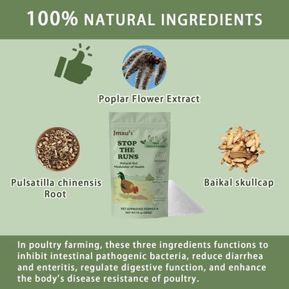 Chicken Gut Modulator - Natural Anti-Diarrhea Powder for Poultry | 10 oz Supplement to Control Diarrhea