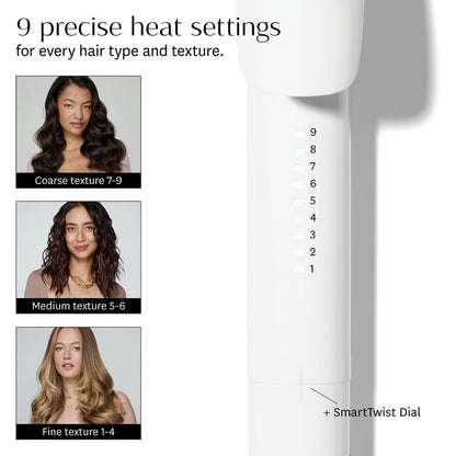 T3 SinglePass Curl X Extra-Long Barrel 1", 1.25", 1.5" Curling Iron with 9 Heat Settings and Ceramic Barrel for Fast Styling and Lasting Results on All Hair Types