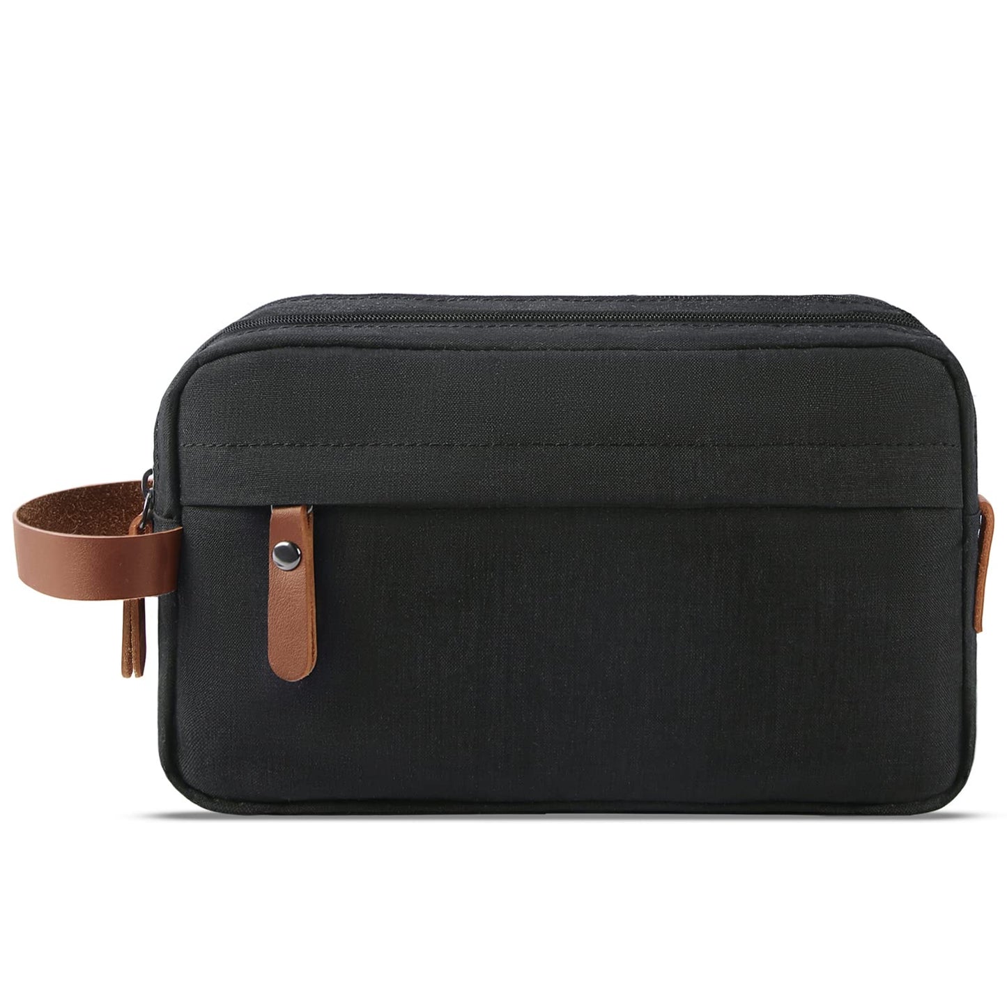 Lubardy Toiletry Bag Oxford Cloth Toiletry Bag for men and women Portable Travel Shaving Dopp Kit Water-Resistant Cosmetic Bag Travel Organizer Storage for Accessories, Black