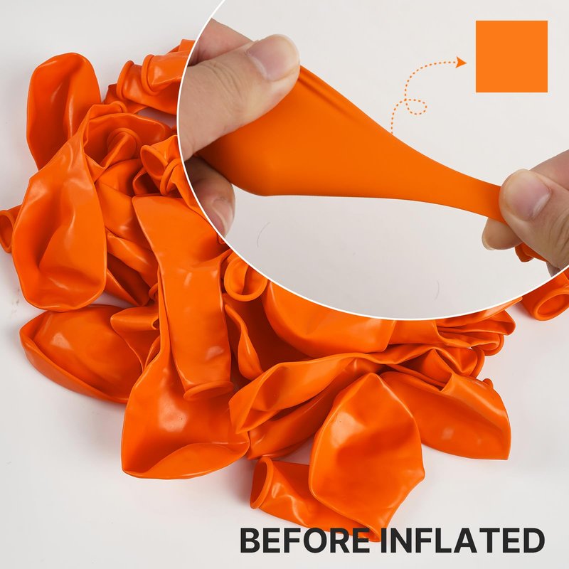 PartyWoo Orange Balloons 101pcs 12 Inch Fall Latex Helium Balloons for Birthday Baby Shower Graduation Tangerine Little Cutie Pumpkin Tropical Sunshine Boho Theme Party Decorations Orange-Y9