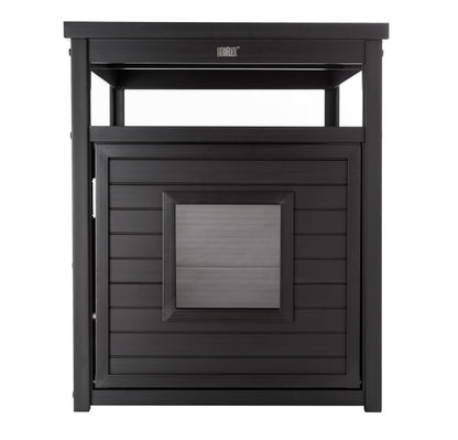 New Age Pet ECOFLEX Jumbo Litter Box Cover End Table - Espresso (EHLB802-02)