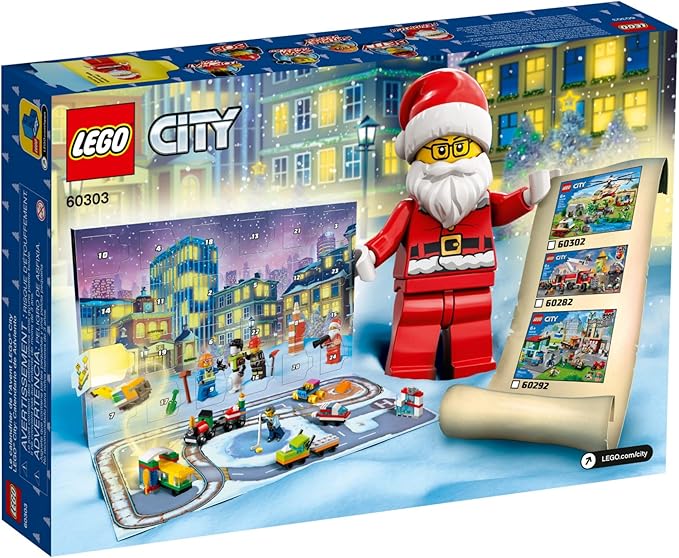 LEGO City Advent Calendar 60303 Building Kit Includes City Play Mat Best Christmas Toys for Kids New 2021 (349 Pieces)