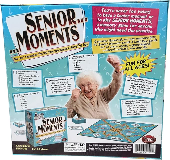TDC Games Senior Moments Memory Game for Adults