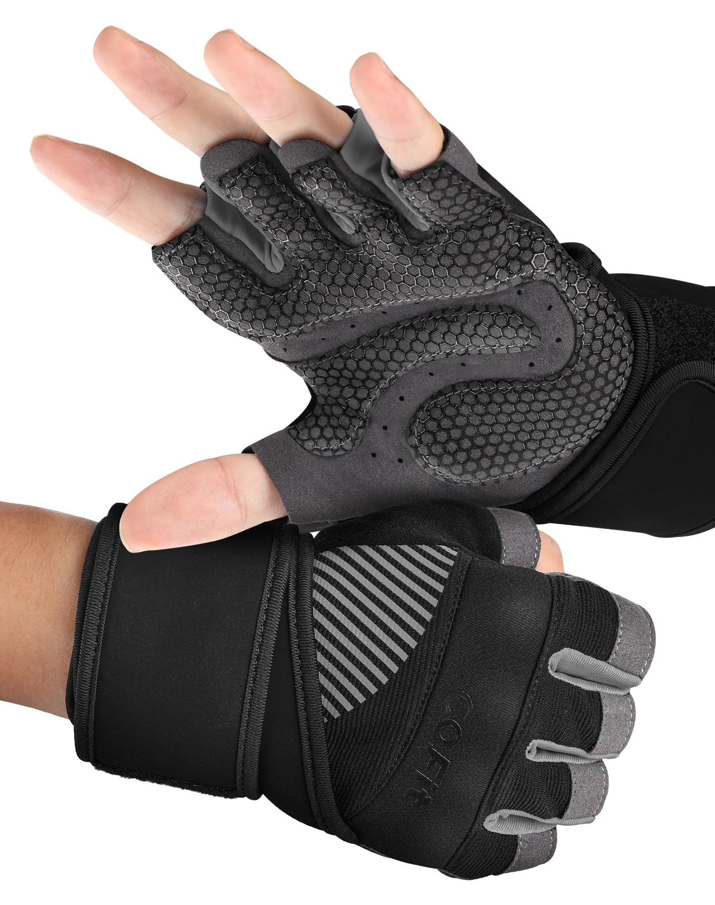 COFIT Breathable Workout Gloves, Antislip Weight Lifting Gym Gloves for Men Women, Superior Grip & Palm Protection for Weightlifting, Fitness, Exercise, Training