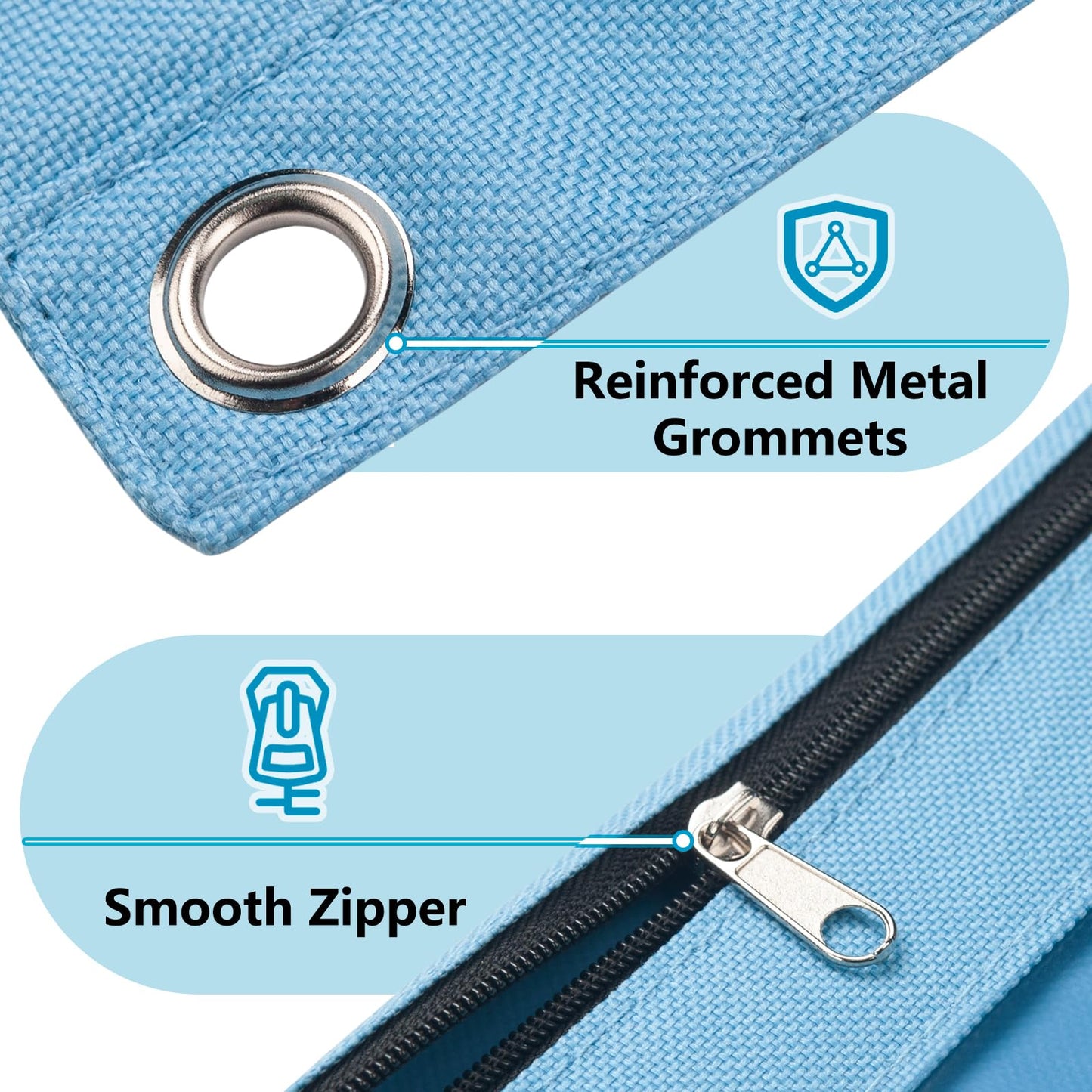 Forvencer Pencil Pouch for 3 Ring Binder, Binder Pencil Case with Smooth Zipper, Clear Window Pencil Case for Binder, Big Capacity 3 Ring Binder Pencil Bag with 3 Reinforced Grommets, Pink