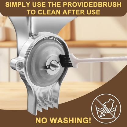 Premium All-Metal Grain Mill Attachment for KitchenAid Stand Mixers, 12-Level Adjustable Flour Mill Grinder for Wheat, Oats, Corn, Rice, Non-Oily Dry Grains - Includes Cleaning Brush