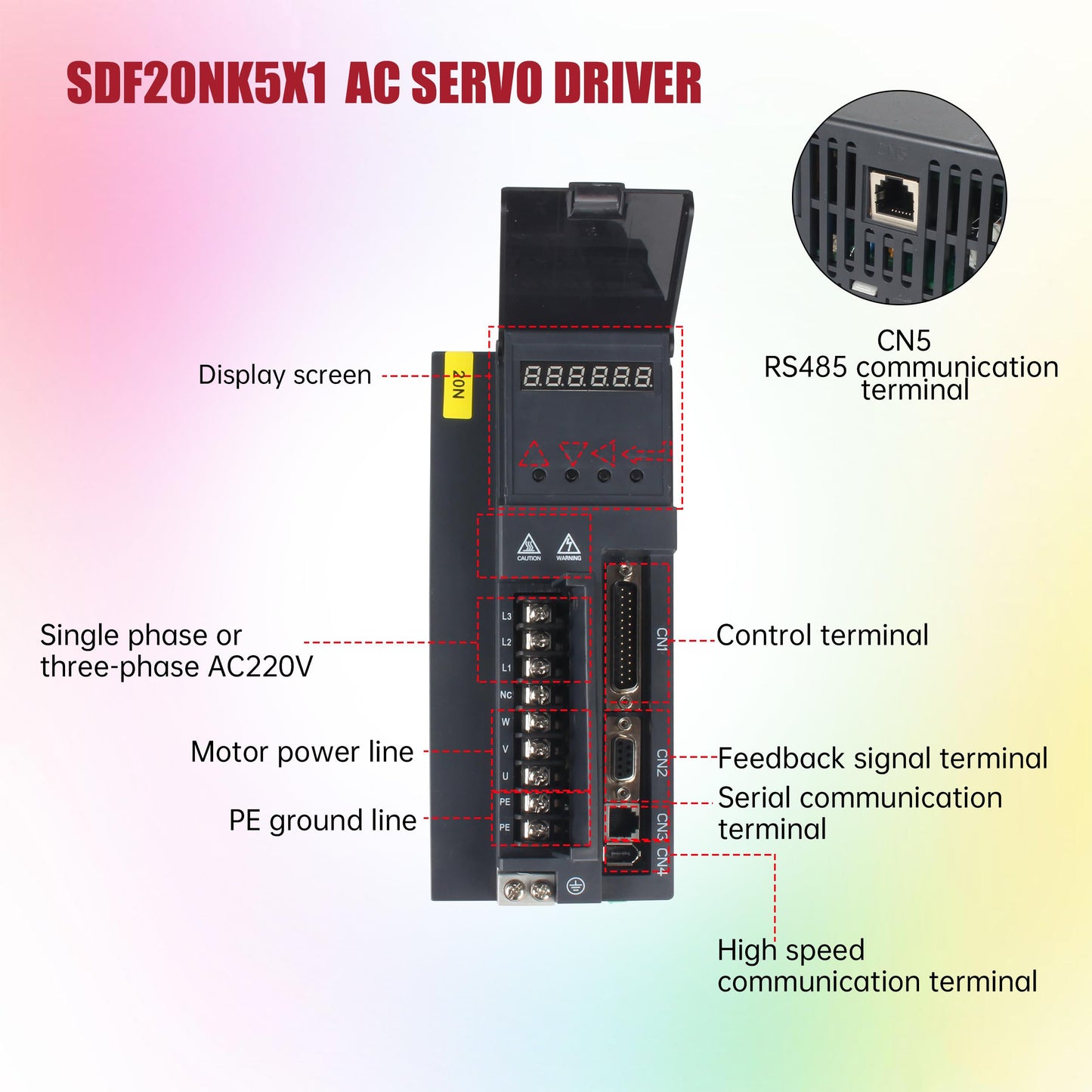 CNCTOPBAOS 1.8KW AC Servo Motor Driver Kit 3000rpm/4000rpm 220V 5.7Nm/16Nm 1800W CNC Servo Driver Controller System with 17-bit Encoder for CNC Automatic Device/Cutting Engraving Milling Lathe Machine