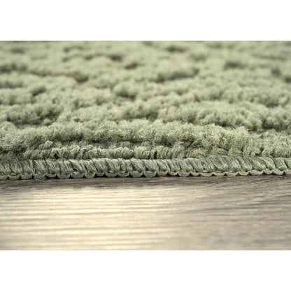 Garland Rug Ivy 6 Ft. X 9 Ft. Sage Green Floral Solid Color Area Rug - Durable, Stylish, and Soft Rug for Living Rooms, Hallways, Bedrooms, and High-Traffic Areas