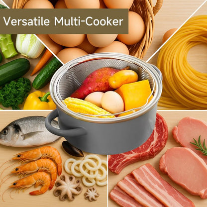 Stainless Steel Steamer Basket, Vegetable Steamer Basket for Instant Pot, Accessories 6 or 8 quart, Instant Pot Insert with Silicone Gloves, Metal Strainer for Cooking Vegetable, Eggs, Pasta, Quinoa