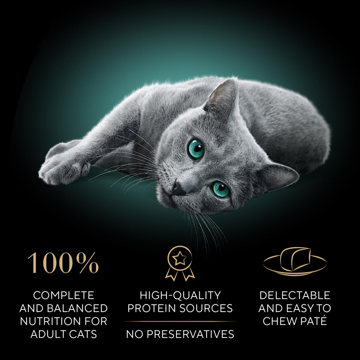 Sheba Perfect Portions Wet Cat Food Pate Tender Beef Entree, 2.6 oz. Twin-Pack Trays (24 Count, 48 Servings)