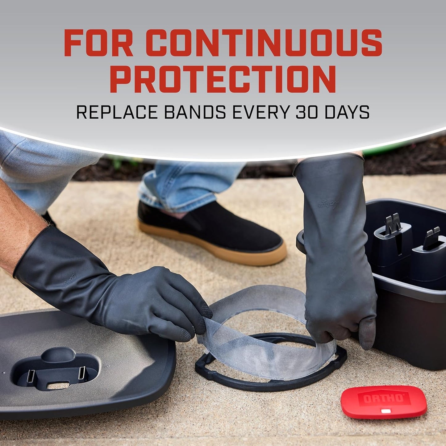 Ortho Home Defense Mosquito Killer - Silent, Easy-to-Use Solution for 4,300 Sq. Ft. Protection | 1 Station & 2 Bands