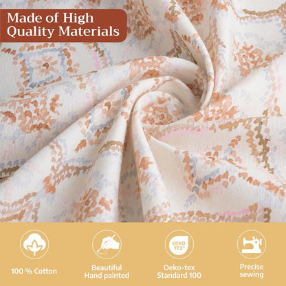 Maison d' Hermine Table Cloth Square Table 100% Cotton 54 x 54 Inches Fall Tablecloth Reusable Everyday Use for Thanksgiving Christmas Decorations Dining Farmhouse Party (Fair Isle)