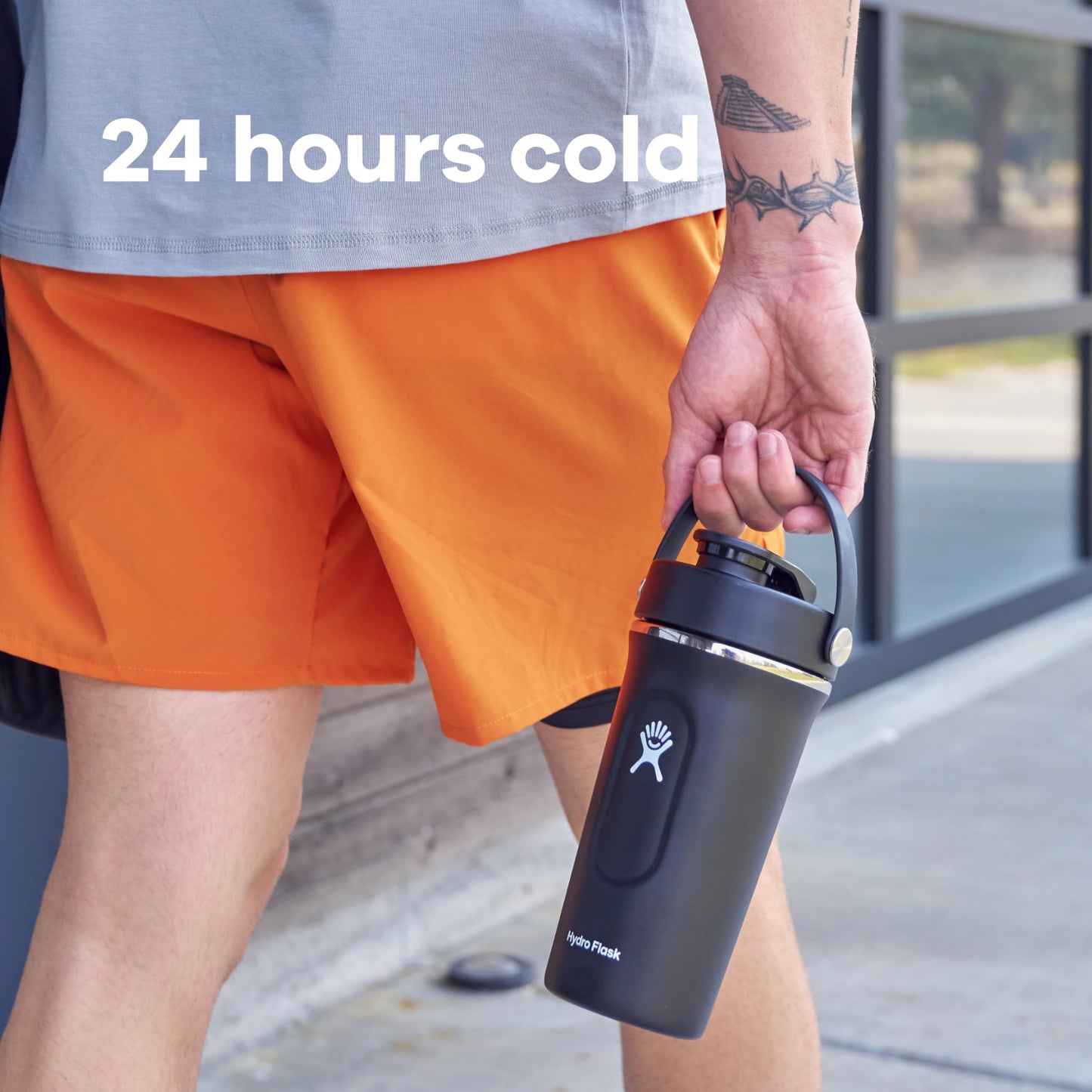 Hydro Flask 24 Oz Insulated Shaker Bottle Black