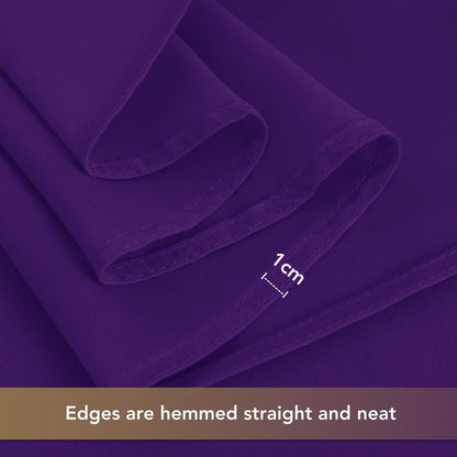 sancua Purple Tablecloths for 8 Foot Rectangle Tables, 8 Pack - Washable Polyester Fabric Table Cloth for Halloween Party Wedding Birthday Banquet Reception, 60x120 Inch
