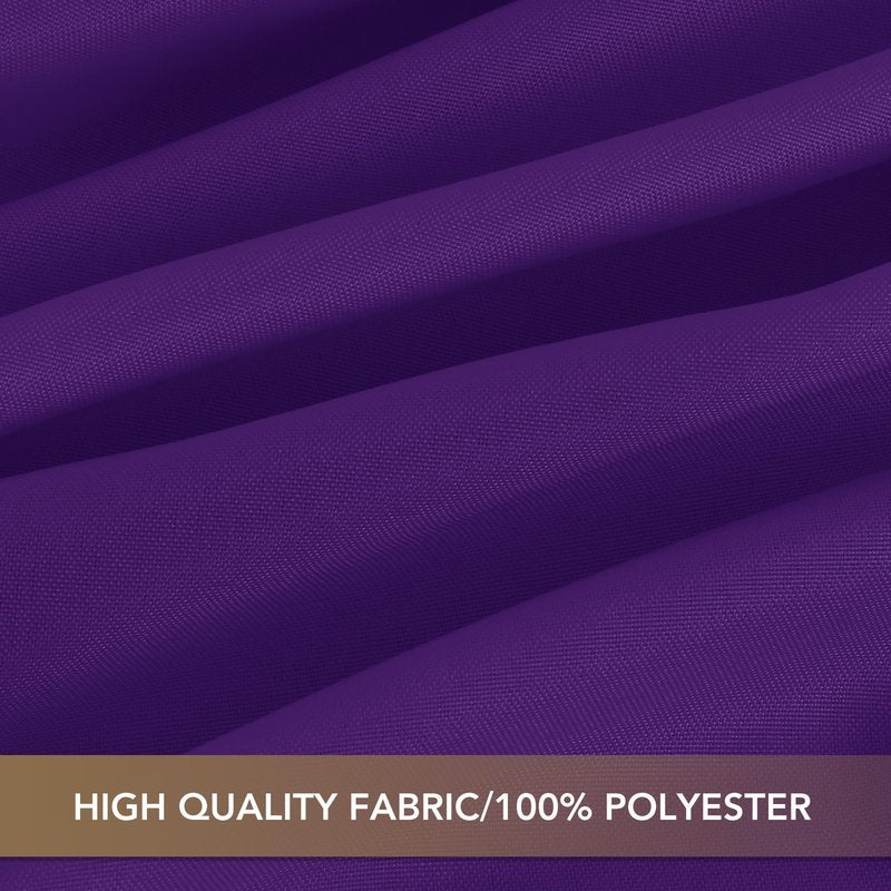 sancua Rectangle Tablecloths for 8 Foot Tables, 6 Pack - Washable Polyester Fabric Table Cloth for Halloween Party Wedding Birthday Banquet Reception, 60x120 Inch, Purple