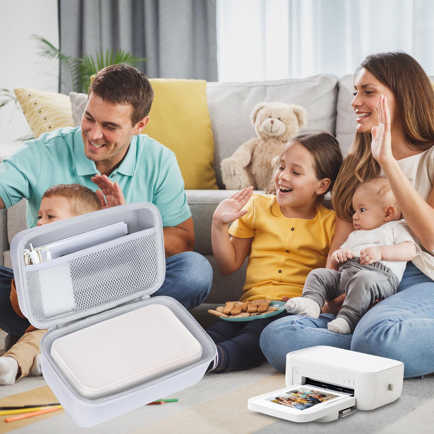Lebakort Storage Case Compatible with HPRT CP4100 Photo Printer 4x6 Instant Picture Printer