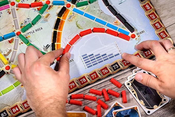 Asmodee Ticket to Ride Board Game (2025 Refresh) - A Cross-Country Train Adventure for Friends and Family Strategy Game for Kids &amp Adults Ages 8+ 2-5 Players 30-60 Minute Playtime