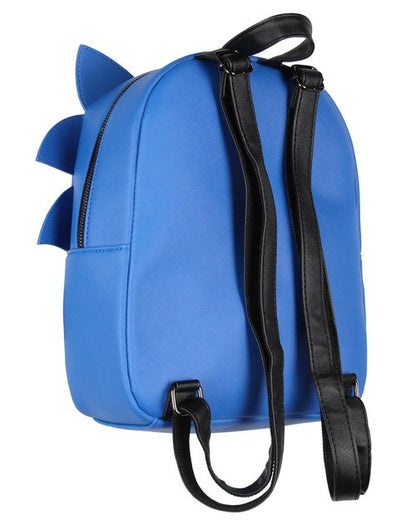 Bioworld Sonic The Hedgehog Character with 3-D Ears and Quills Mini Faux Leather Backpack For Men and Women 13"