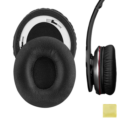 Geekria QuickFit Replacement Ear Pads for Beats Solo HD Headphones, Ear Cushions, (Not Compatible with Other Headphone Models), Repair Parts with Video Guide (Black)