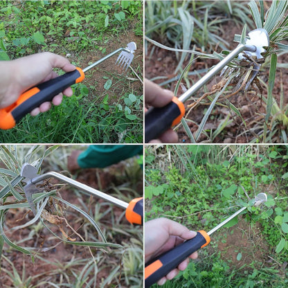 2026 New Gardening Weeding Tools,Portable Garden Weeder Tool,Portable Garden Weeding Tool for Vegetable Gardening Backyard Farm Planting & Weeding (Rubber Handle)