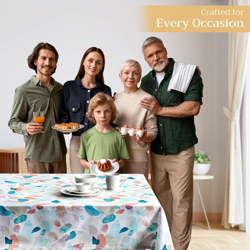 Maison d' Hermine Table Cloth Rectangle Table 100% Cotton 54 x 72 Inches Tablecloth Reusable Decorative for Dining Kitchen Room Farmhouse Home Gifts for Mothers Day Spring Summer - Summer Picnic