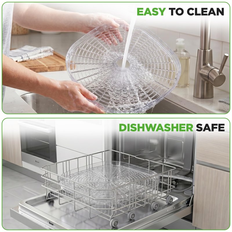 Nutrichef Food Dehydrator Machine | Dehydrates Beef Jerky, Meat, Food, Fruit, Vegetables & Dog Treats | Great For At Home Use | High-Heat Circulation for Even Dehydration | 5 Easy to Clean Trays