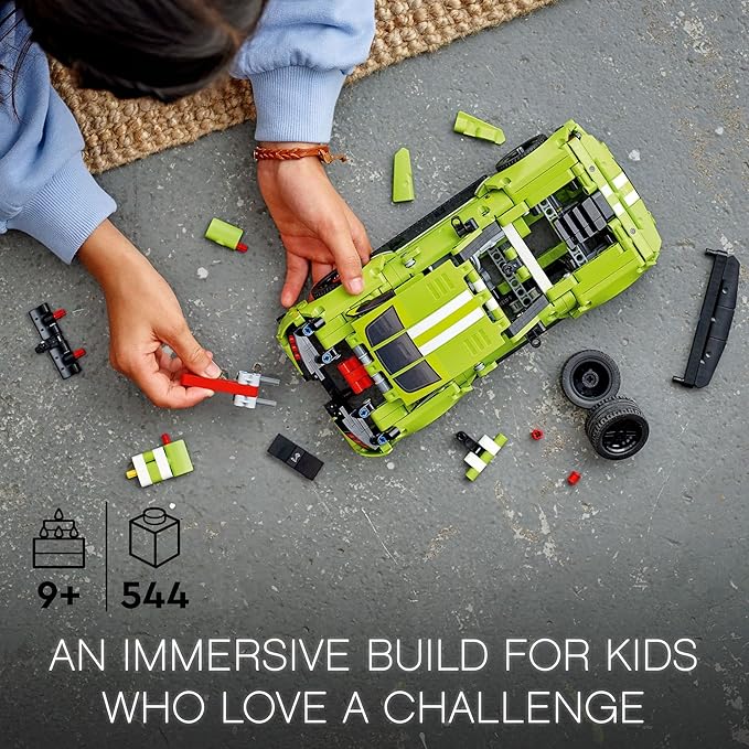 LEGO Technic Ford Mustang Shelby GT500 Toy Car - Building Toy for Boys &amp Girls Ages 9+ Years - Pull Back Car W/AR App for Pretend Play - Gift Ideas - 42138