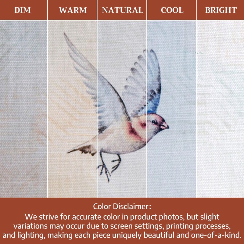 Maison d' Hermine Table Cloth Rectangle Table 100% Cotton 54 x 72 Inches Tablecloth Reusable Decorative for Dining Kitchen Room Farmhouse Home Gifts for Mothers Day Spring Summer - Flying Birds