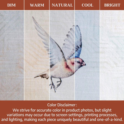 Maison d' Hermine Table Cloth Rectangle Table 100% Cotton 54 x 72 Inches Tablecloth Reusable Decorative for Dining Kitchen Room Farmhouse Home Gifts for Mothers Day Spring Summer - Flying Birds