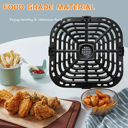 HEISENLIN Air Fryer Grill Pan for Instants Pot Vortex Plus 6 in 1 6 QT XL Air Fryers, Upgraded Nonstick Air Fryer Grill Crisper Plate Tray Grid Grate Rack Shelf for Instants 6QT 5.7QT, Dishwasher Safe