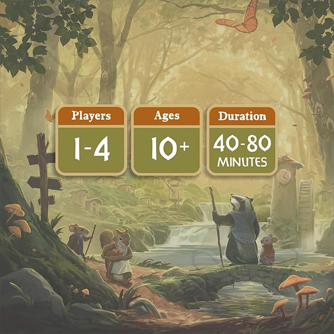 Everdell Board Game – Strategic Worker Placement &amp Tableau Building Game for Adults &amp Teens 1–4 Players Age 14+ Award-Winning Tabletop Fantasy Game