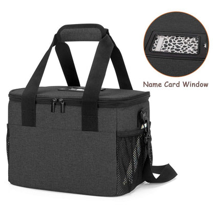 Trunab Reusable 6 Cups Drink Carrier for Delivery Insulated Drink Caddy with Handle and Shoulder Strap, Adjustable Dividers, Beverages Carrier Tote Bag, for Daily Life Takeout, Outdoors, Travel