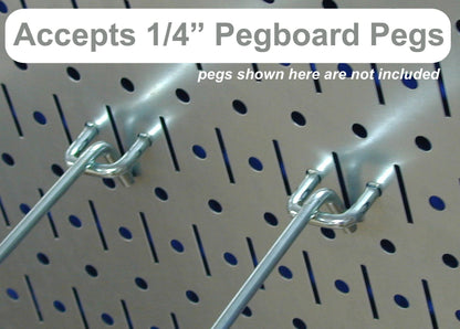 Wall Control Pegboard Organizer 4 ft. Metal Pegboard Standard Tool Storage Kit with Black Toolboard and Black Accessories