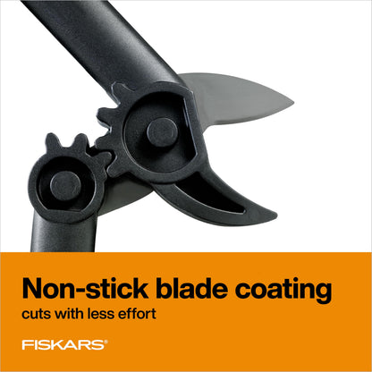 Fiskars 15-Inch PowerGear Loppers, Sharp Steel Blade Bush and Tree Trimmer, Cuts up to 1.25-Inch Diameter Branches, Rust Resistant and Lightweight Pruner, Yard Tools for Gardening
