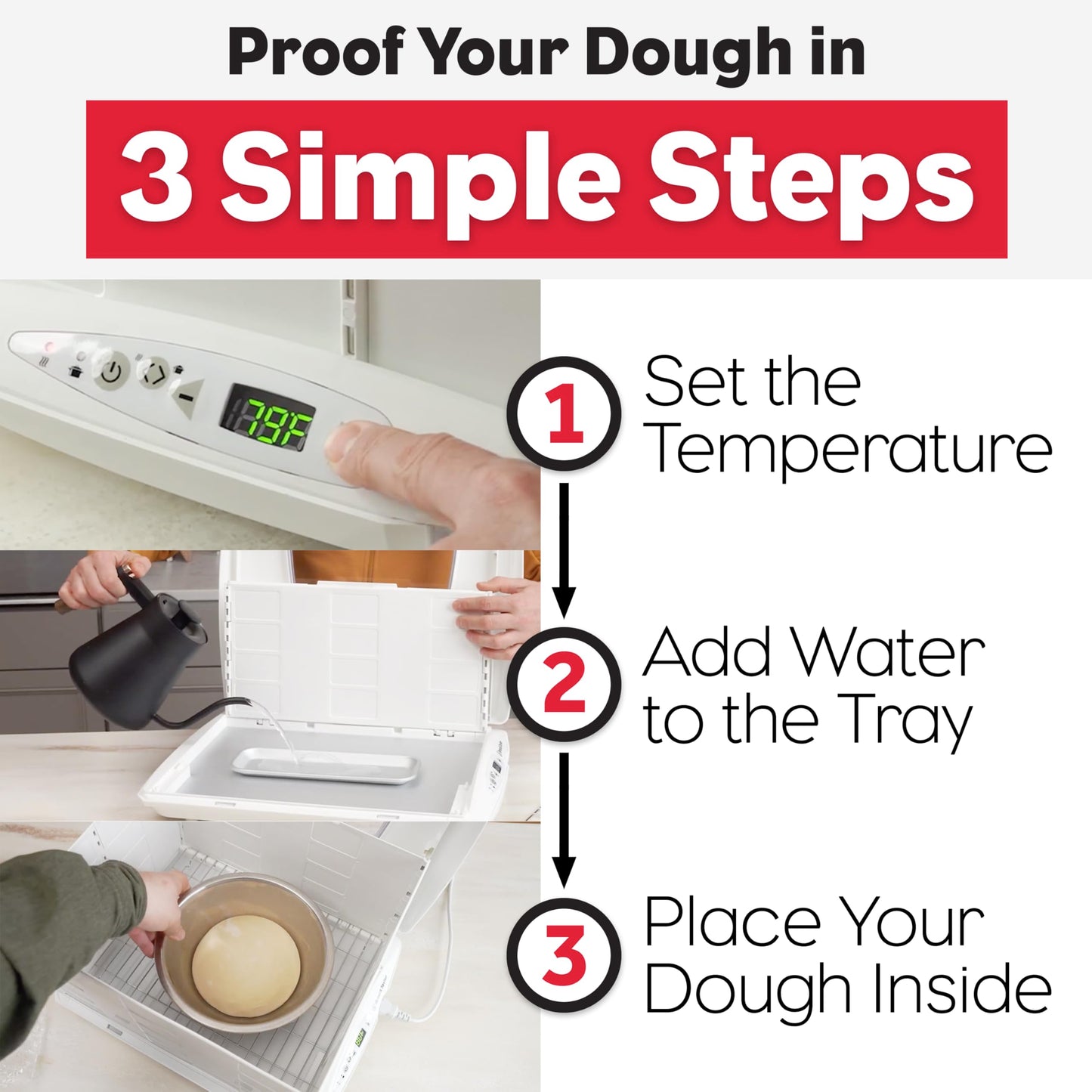 Brod & Taylor Folding Proofer & Slow Cooker (Proofer w/Accessory Shelf), White