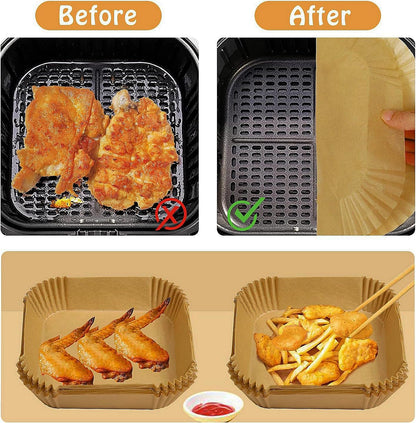 Small Air Fryer Liners Disposable Compatible with COSORI 2.1 Qt Air Fryer, 130 PCS Mini Air Fryer Liners Parchment Paper Baking Sheet for COSORI 2.1 Qt Accessories