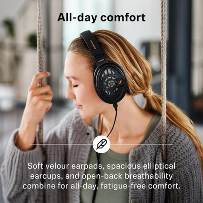 Sennheiser HD 660S2 - Audiophile Open-Back Over-Ear Headphones with Deep Bass Extension and Refined Acoustic Performance, Headphones for PC, Music, Gaming, Podcasts, Premium Black